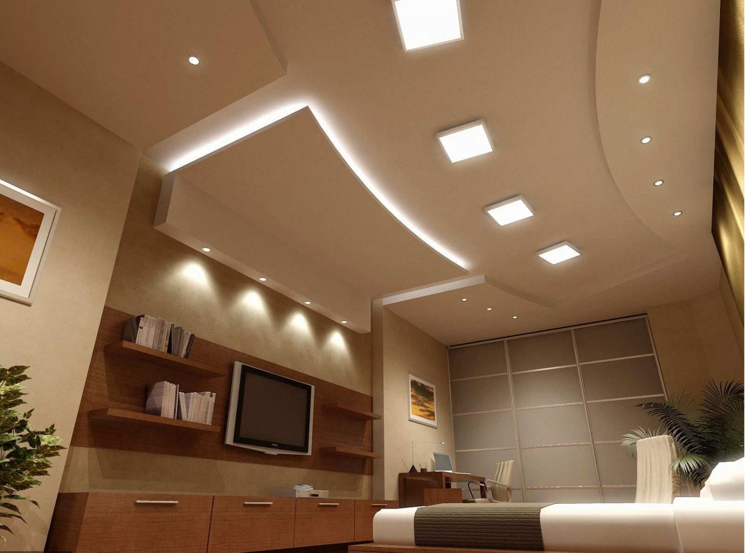 Stupendeous Modern Ceiling Lights Increasing Adult Bedroom Appearance